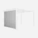 Store blanc pour pergola bioclimatique – Triomphe – 3m, aluminium et textilène Photo3