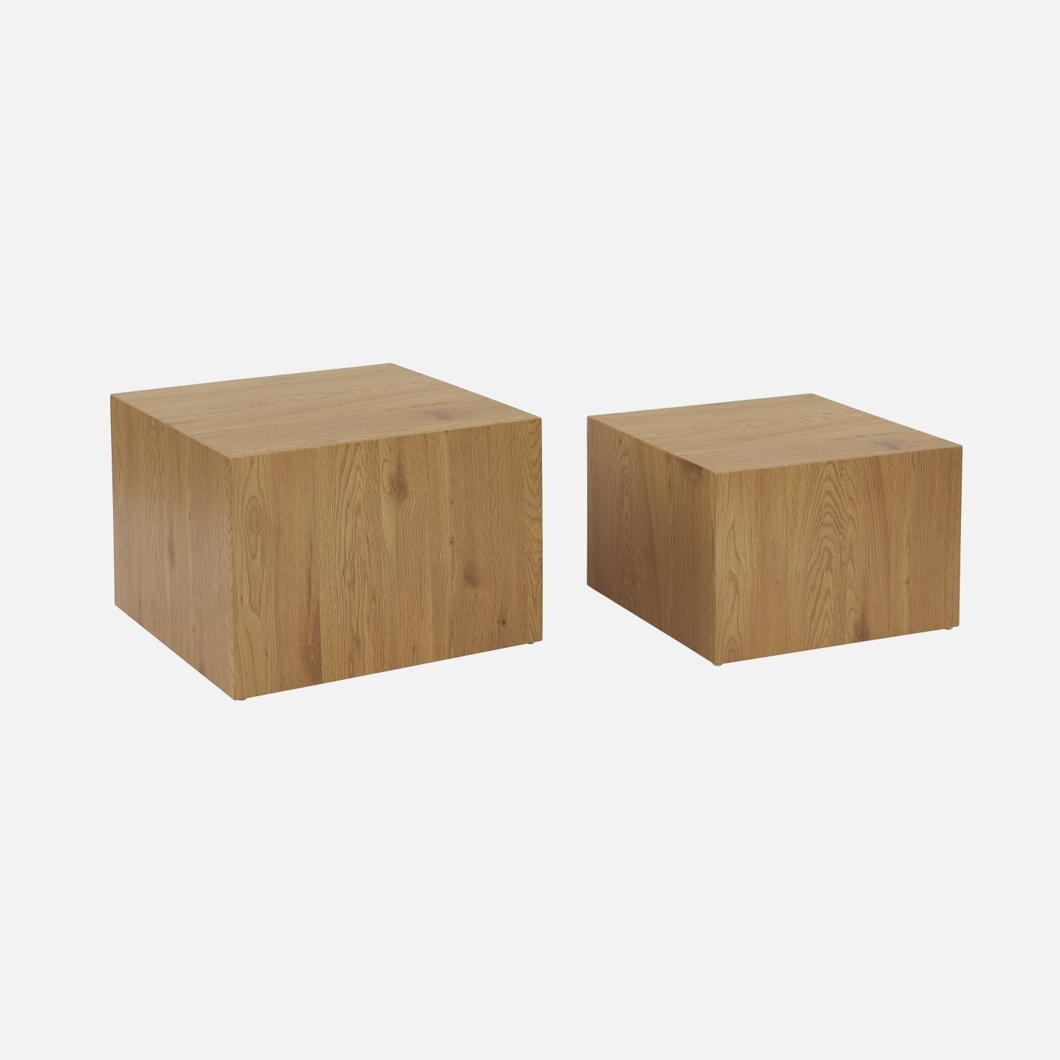 Tables basses carrées (lot de 2)