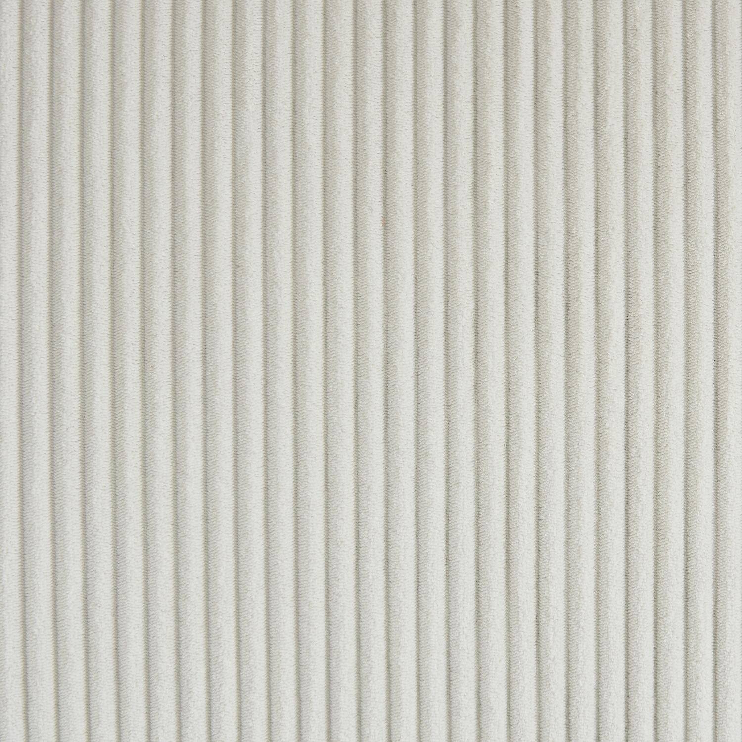 Canapé d'angle convertible et réversible, velours côtelé grosse côte blanc crème, 3 places ,sweeek,Photo9