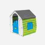Farbenfrohes Spielhaus aus Kunststoff für Kinder,  L 102 x B 90 x H 109 cm - Lou Photo4