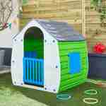 Cabane colorée en plastique pour enfant - LOU- L102 X l90 X H109 cm Photo3