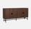  Dark wood effect storage sideboard, four doors| sweeek