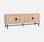 Wooden TV stand with oak effect grooves | sweeek
