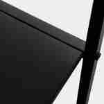 Bücherregal aus schwarzem Metall asymmetrisch 4 Ebenen B 69 x T 33 x H 113,5cm -  Industrielle Photo6