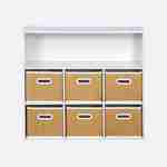 Storage unit for children with 7 compartments and 6 plant fibre baskets Photo2