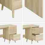 Desk with 2 drawers LINEAR W 120 x D 48 x H 75cm Photo2