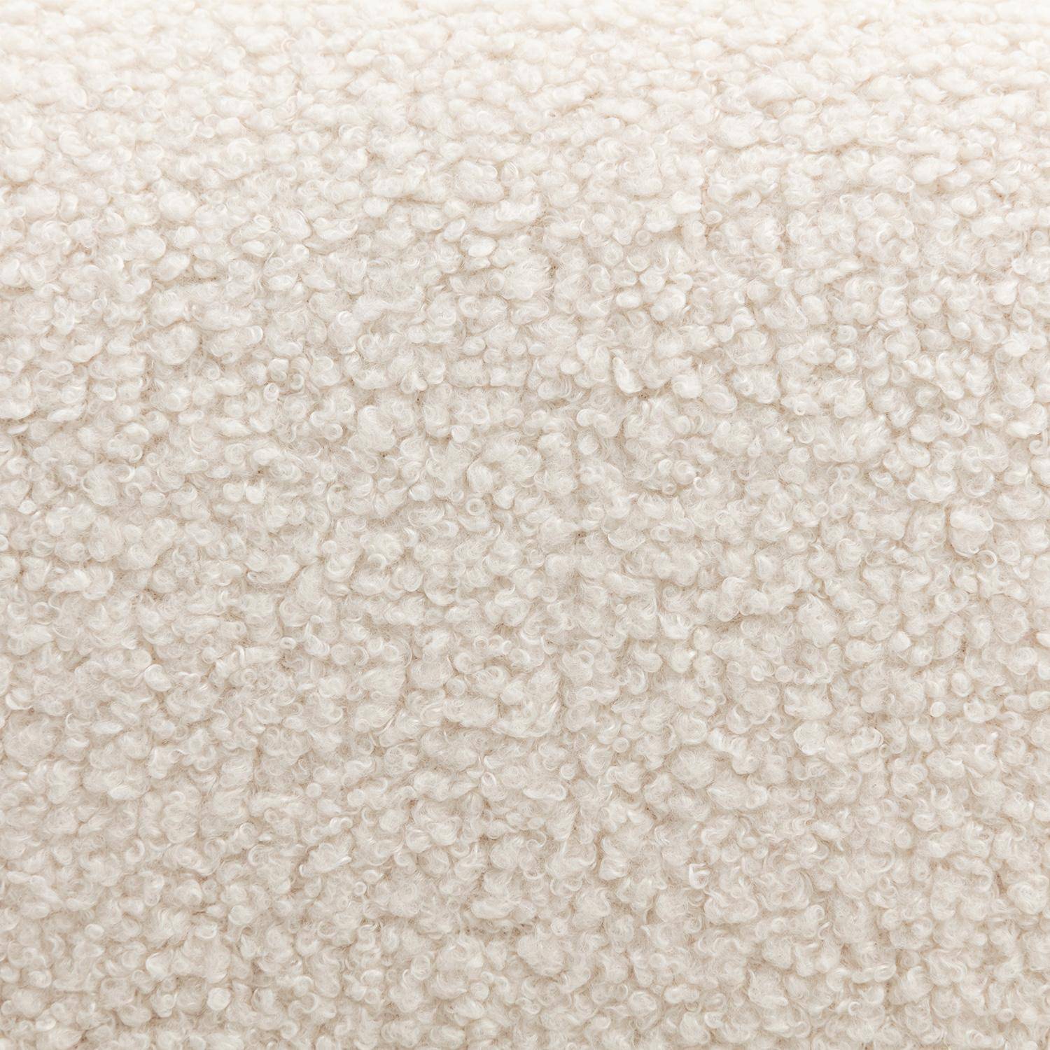 Sillón escandinavo de madera de hevea teñida de nogal claro y rizo blanco ANTOINE,sweeek,Photo5
