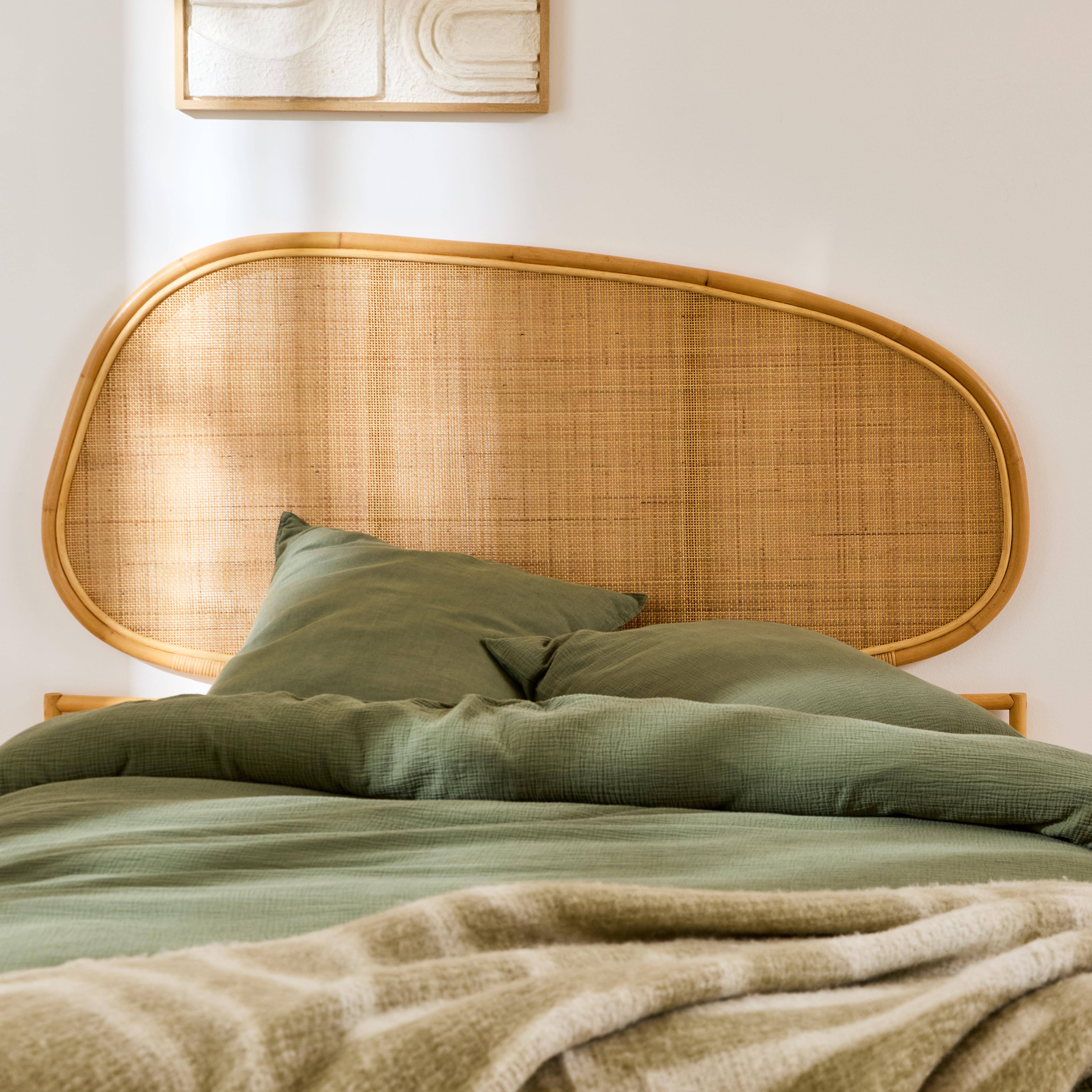 Tête de lit organique en rotin naturel SAMOA 160cm,sweeek,Photo1