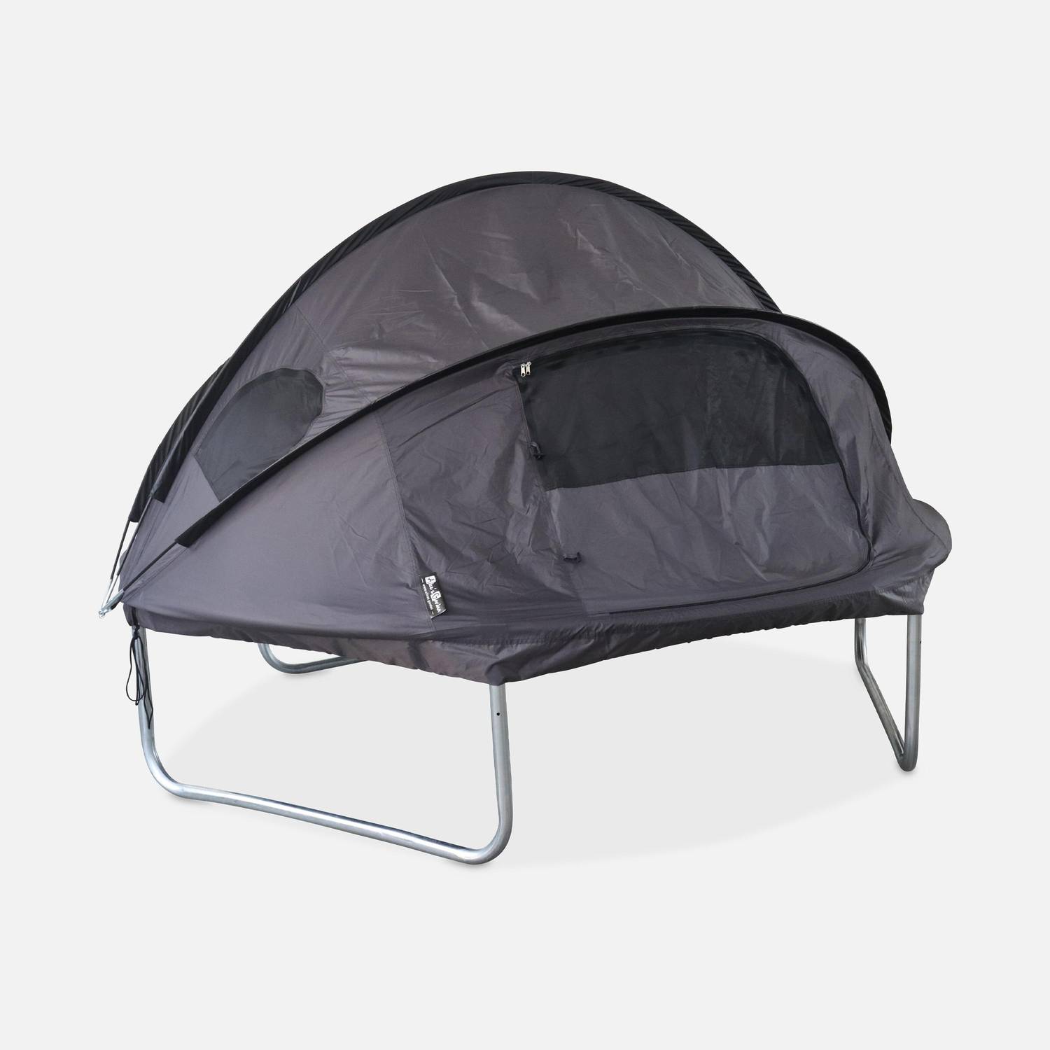 Trampoline 250cm bleu avec pack d'accessoires + Tente de camping avec sac de transport Photo4