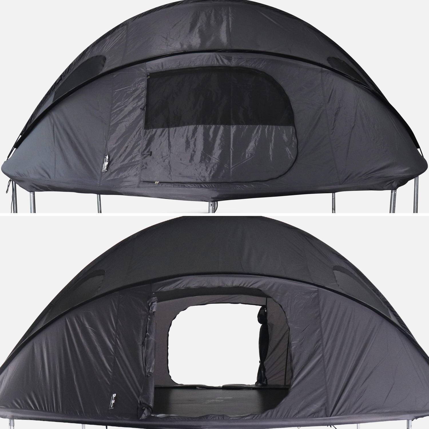 Trampoline 430cm bleu avec pack d'accessoires + Tente de camping avec sac de transport Photo5