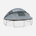 Trampoline 490cm gris avec pack d'accessoires + Tente de camping Photo4