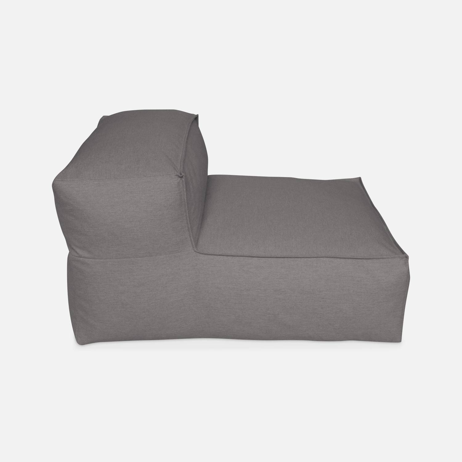 1-Sitzer Sessel ohne Armlehne grau, Modul für Gartensofa Bora Bora, Gartenmöbel,sweeek,Photo4