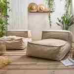2er Set beigefarbene 1-Sitzer-Sessel, Modul für Gartensofa Bora Bora, Gartenmöbel Photo1