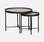 Round nesting tables with oak wood effect l sweeek