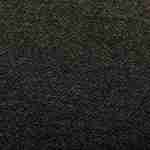Pouf gris en tissu avec rangement pour coussins ou plaids  Photo7