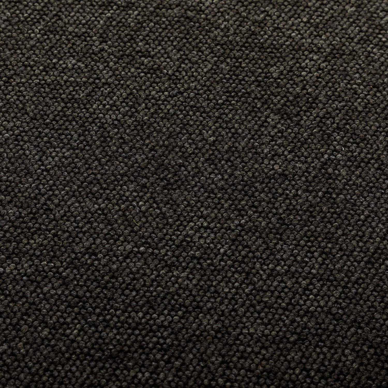 Pouf gris en tissu avec rangement pour coussins ou plaids  Photo7