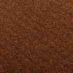 Pouf terracotta en tissu avec rangement pour coussins ou plaids  Photo6