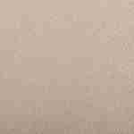 tabouret, pouf en forme de galet en tissu beige, TAO L 60 x P 44 x H 40cm Photo7
