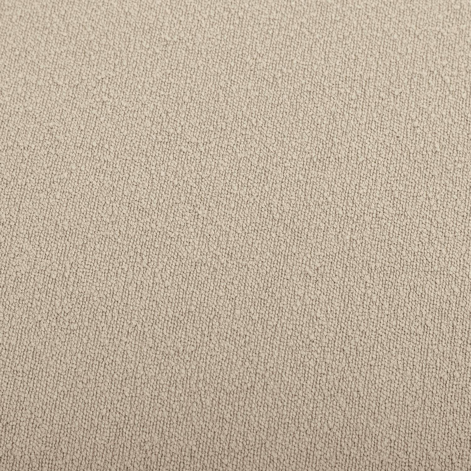 tabouret, pouf en forme de galet en tissu beige, TAO L 60 x P 44 x H 40cm Photo7
