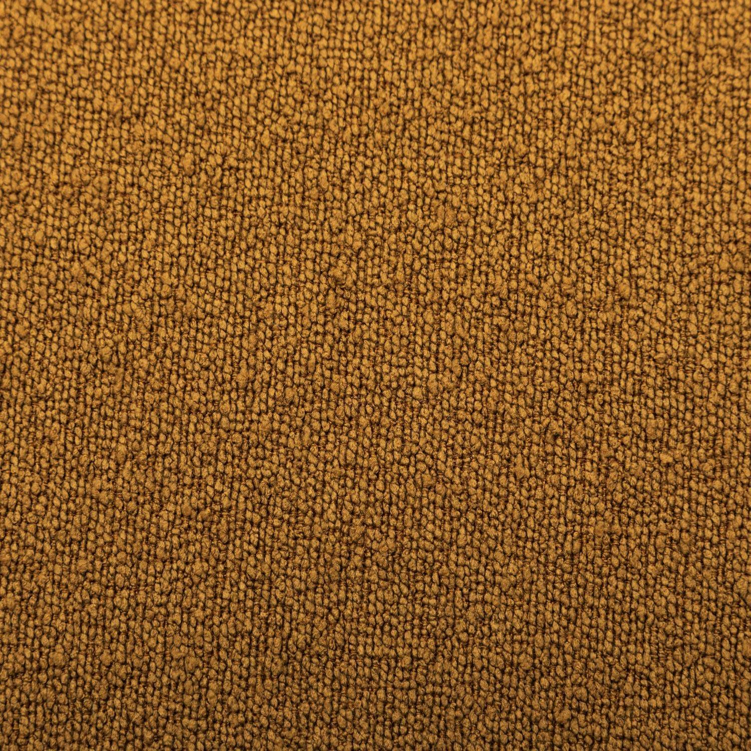 Kiezelvormige poef in mosterdkleurig stof, Tao, B 60 x D 44 x H 40cm,sweeek,Photo8