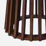 Conjunto de 2 mesas de centro redondas com tampo em madeira de nogueira e pernas em madeira de abeto, Ø40cm e Ø60cm Photo4