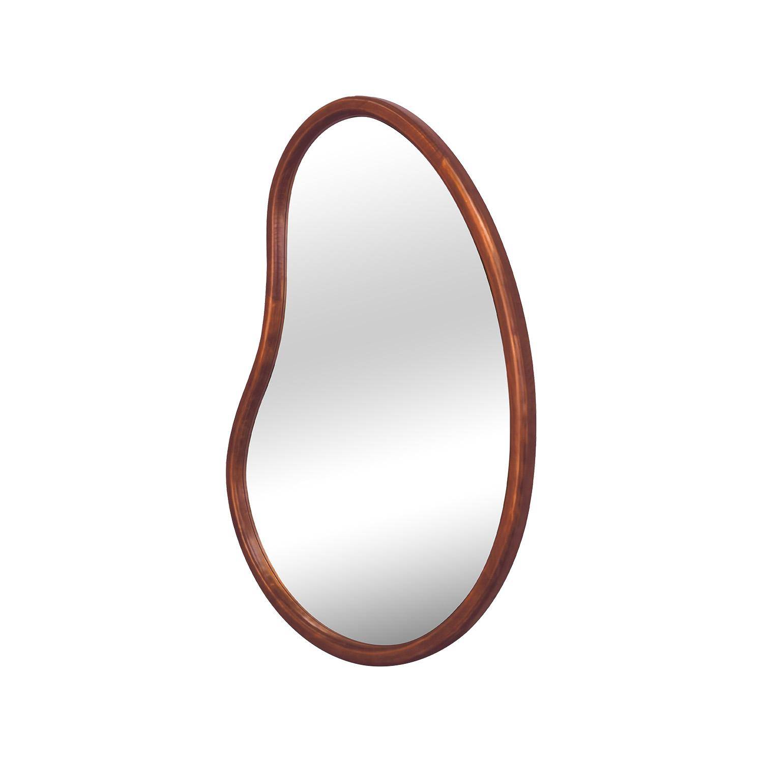 85cm wooden mirror, Jacob, Walnut, 3x85x65 cm Photo3