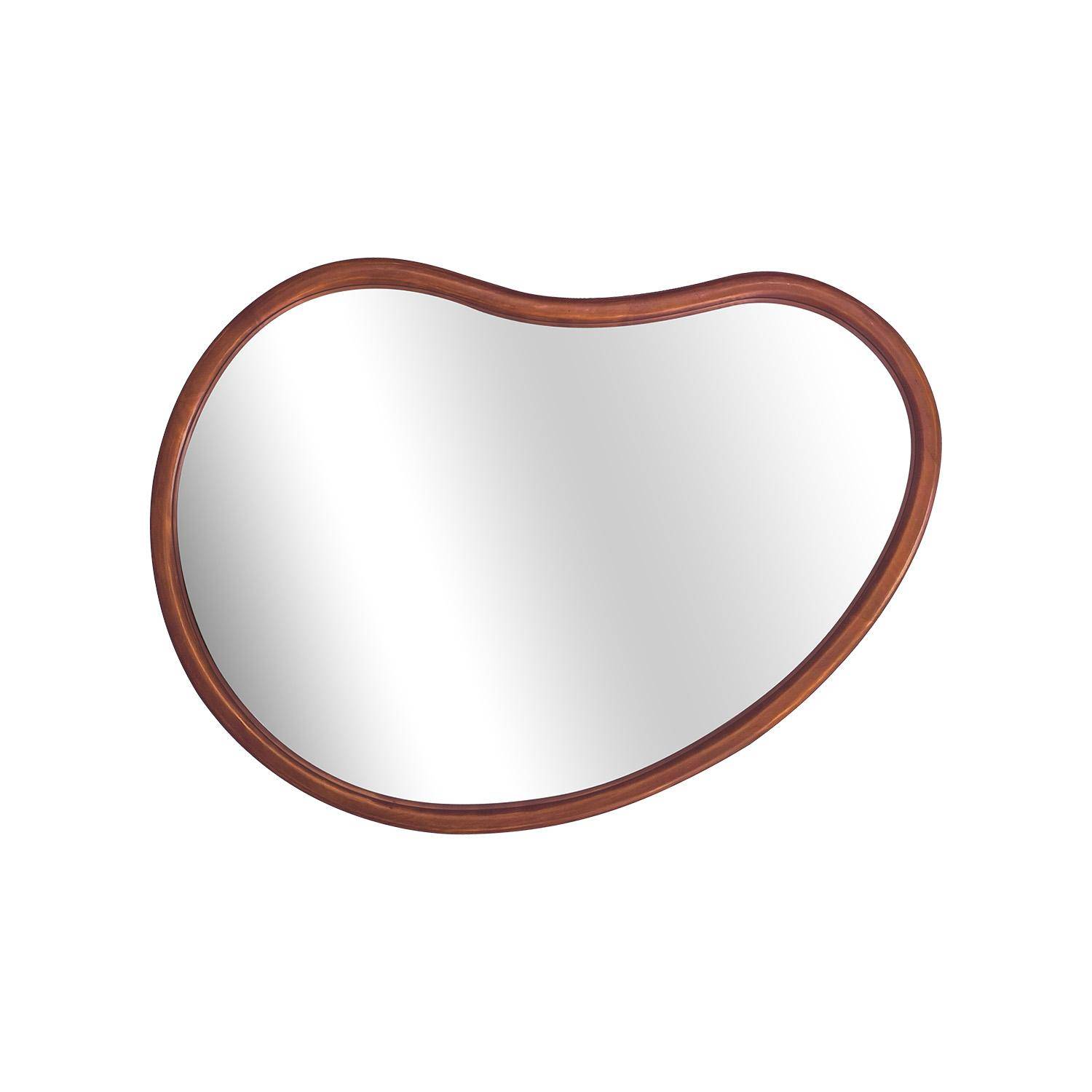 85cm wooden mirror, Jacob, Walnut, 3x85x65 cm,sweeek,Photo5