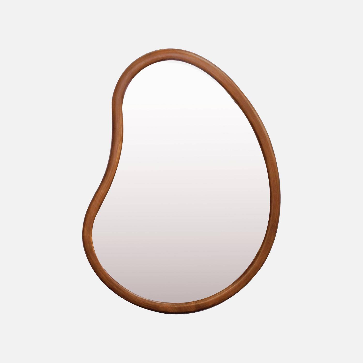 85cm wooden mirror, Jacob, Walnut, 3x85x65 cm Photo3