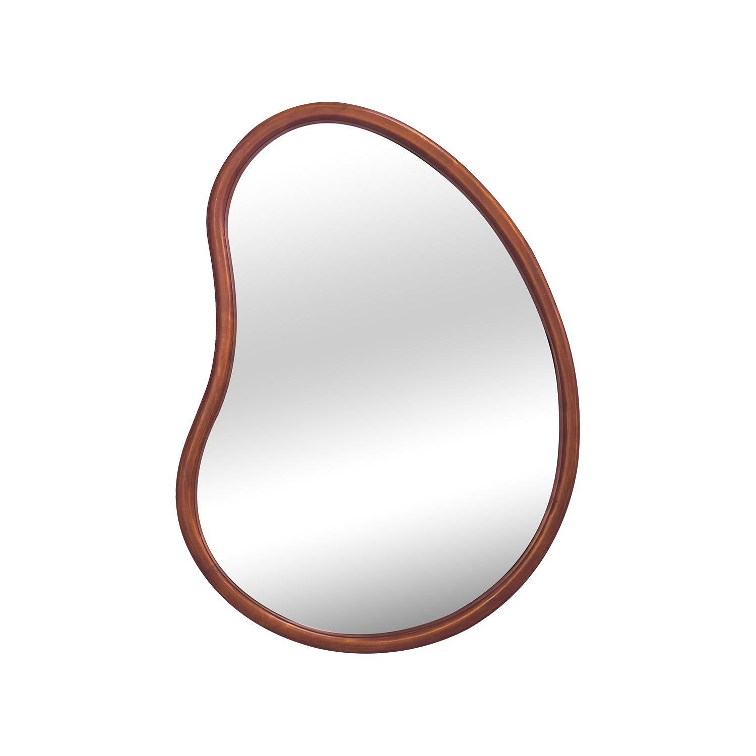 85cm wooden mirror, Jacob, Walnut, 3x85x65 cm,sweeek,Photo4