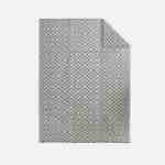 Tapete de exterior 270x360cm STOCKHOLM - Retangular, padrão de diamante caqui, jacquard, reversível, interior / exterior, Photo1