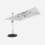 Topkwaliteit parasol, 3x3m, beige polyester doek, geanodiseerd aluminium frame, hoes inbegrepen Photo3
