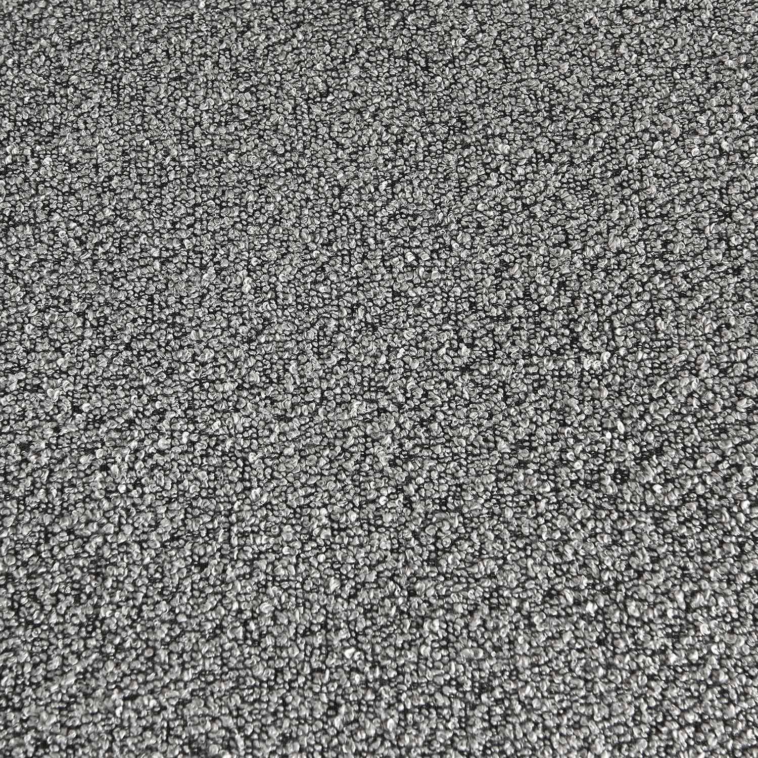 Fauteuil chauffeuse en bouclette texturée gris style contemporain 1 place Photo7