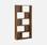 Librería de diseño asimétrico, madera oscura | sweeek