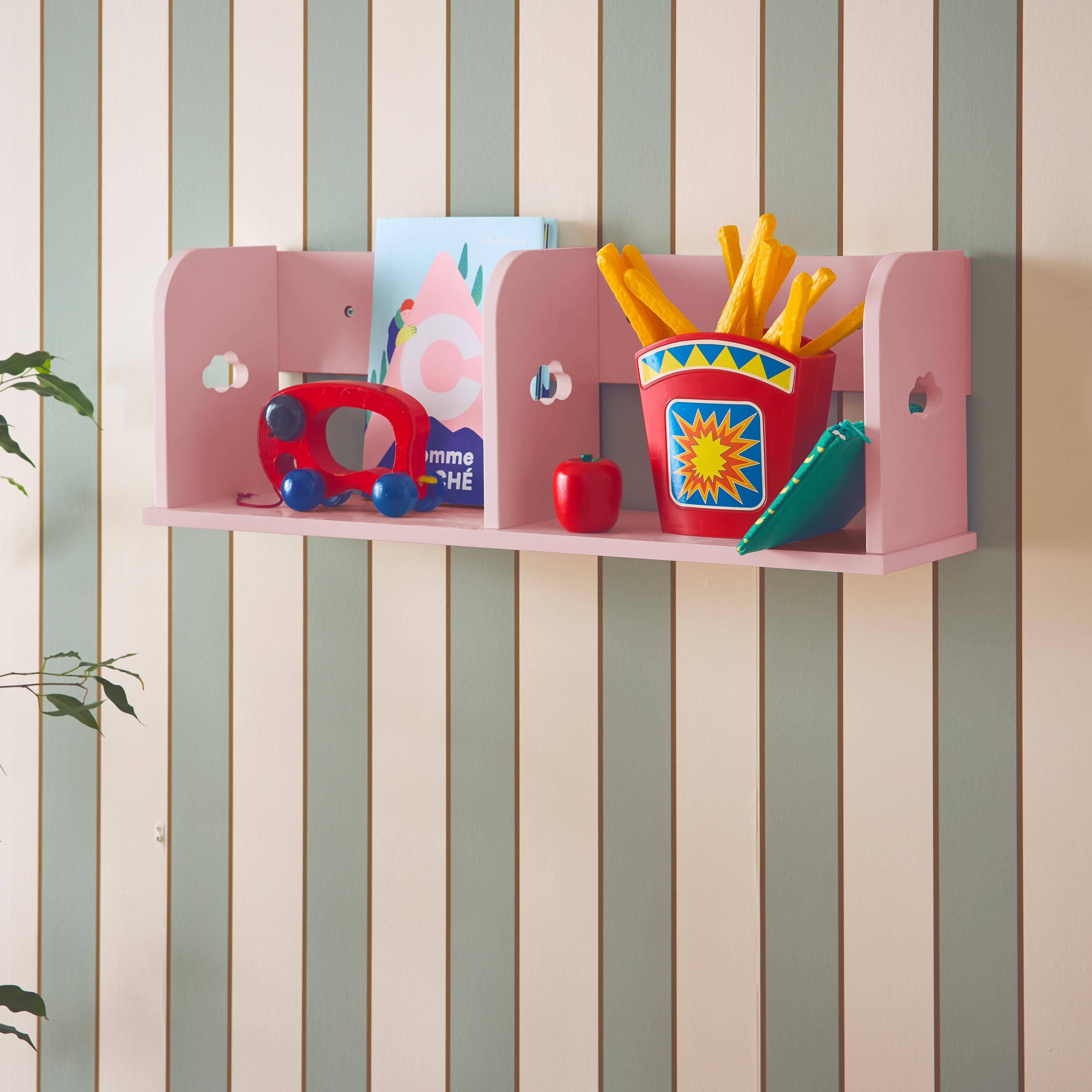 Kinderkamer roze wandplank 60cm Photo2