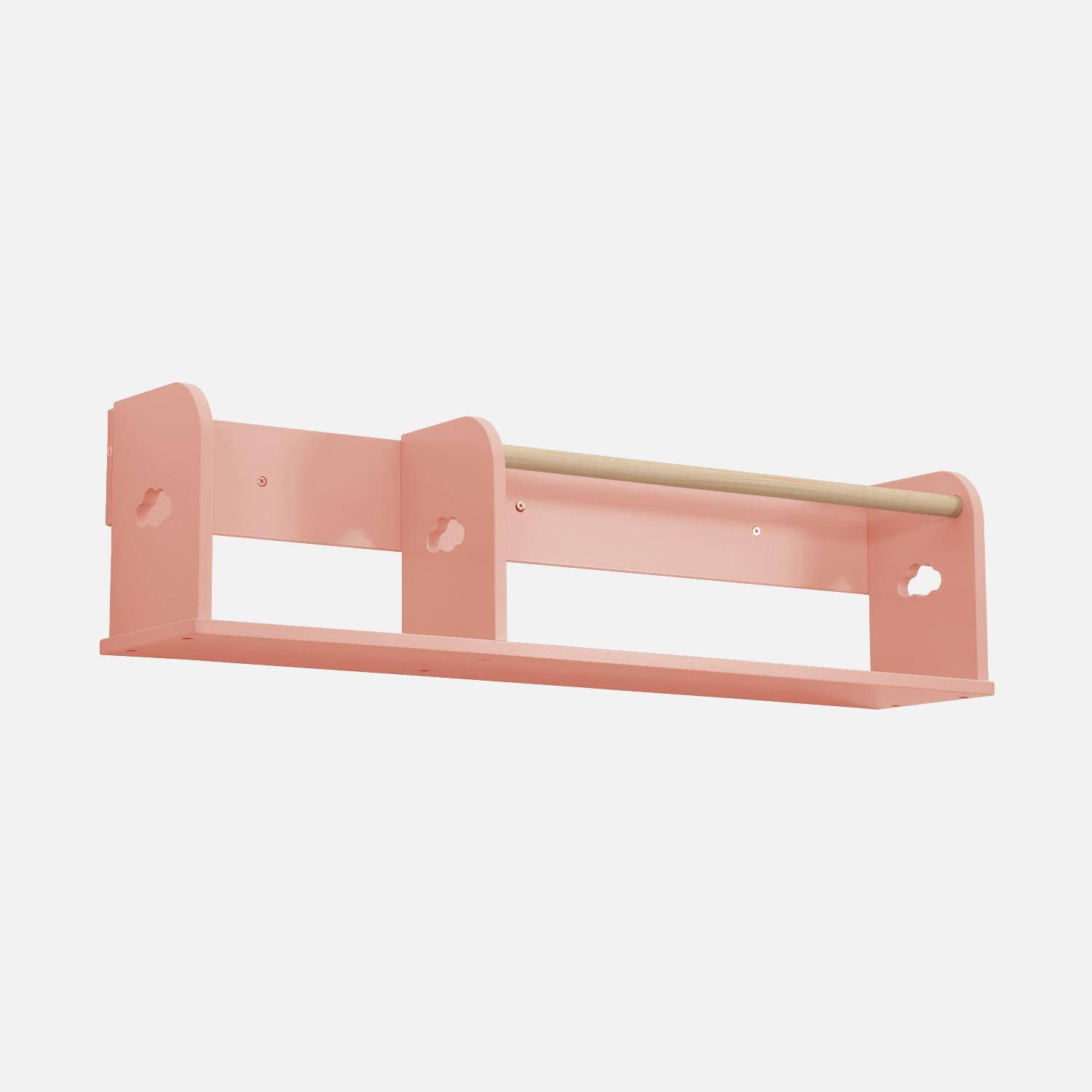 Kinderkamer roze wandplank 80cm Photo4