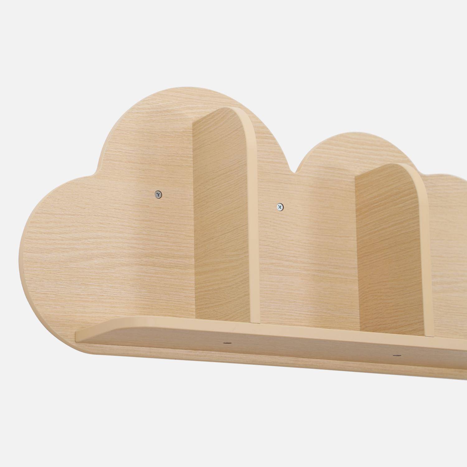 Étagère Murale Nuage Enfant Rayher - Kit Bois Naturel FSC 35x21x10cm