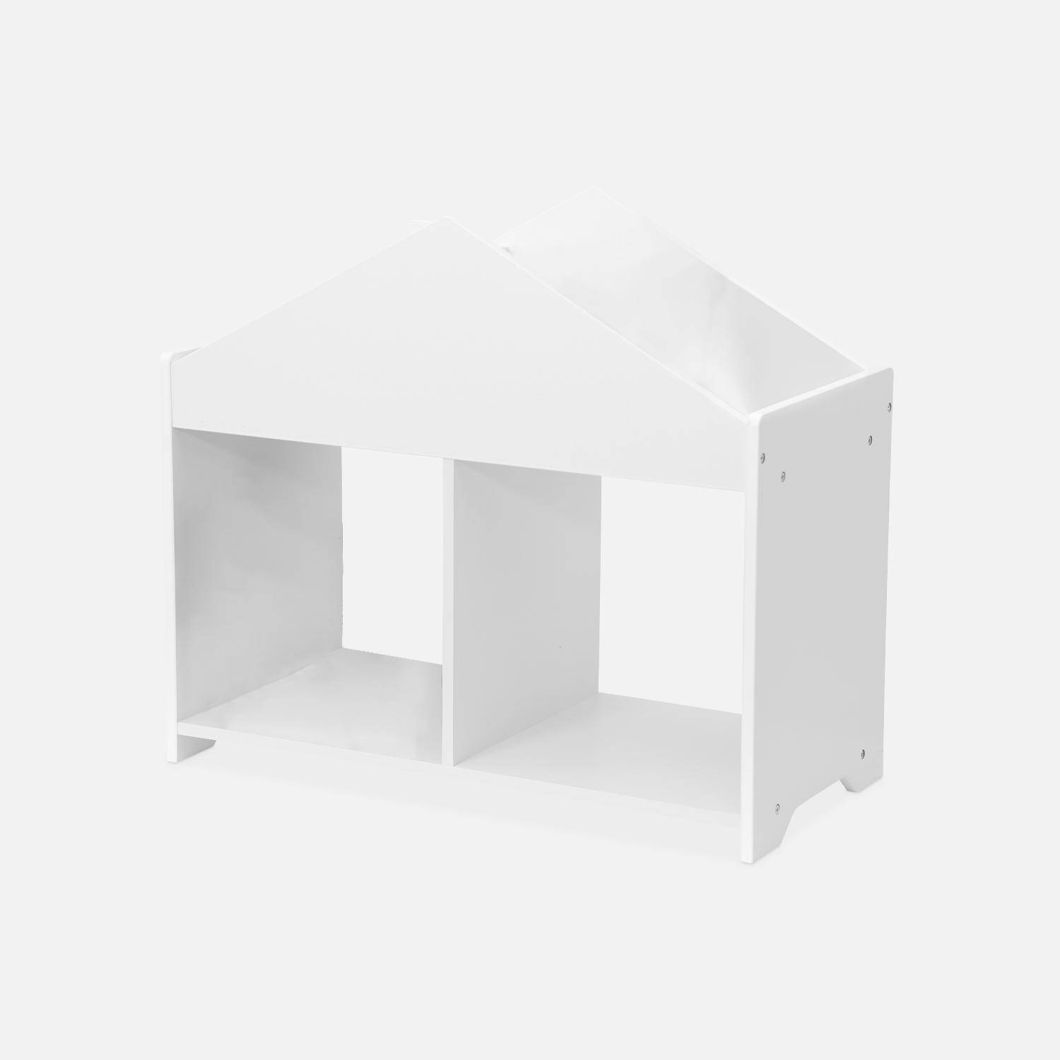 Bibliothèque enfant, blanc, 4 étagères ,sweeek,Photo4