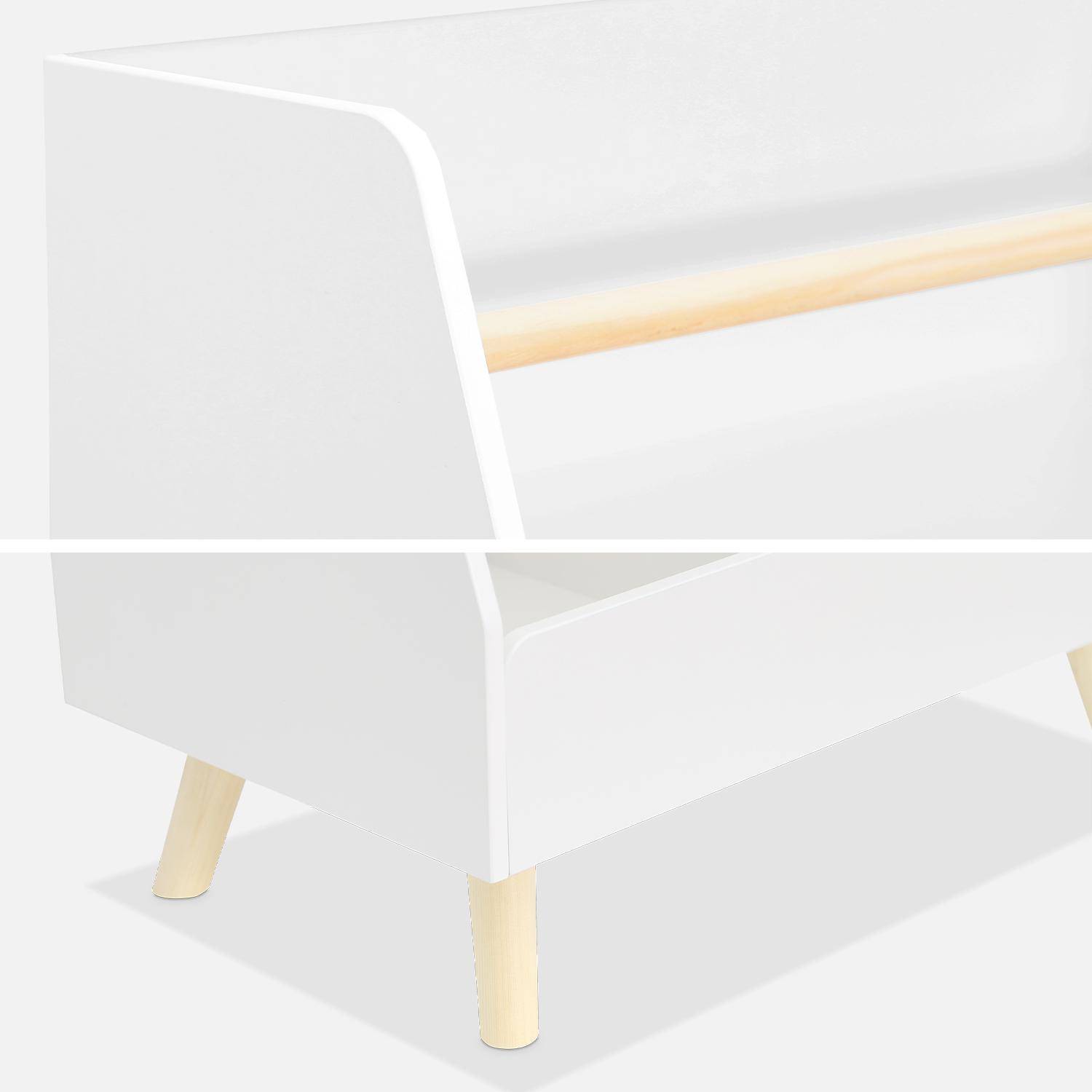 Meuble de rangement enfant, blanc, 2 compartiments  Photo7