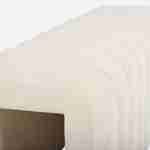 Panca contemporanea in tessuto beige, fine letto Photo3