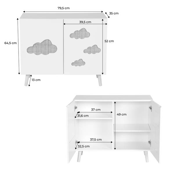 Panca Per Bambini Kesper Con Sedile Ribaltabile - Bianco, Van Portaoggetti, Legno Di Pino - Foto 10