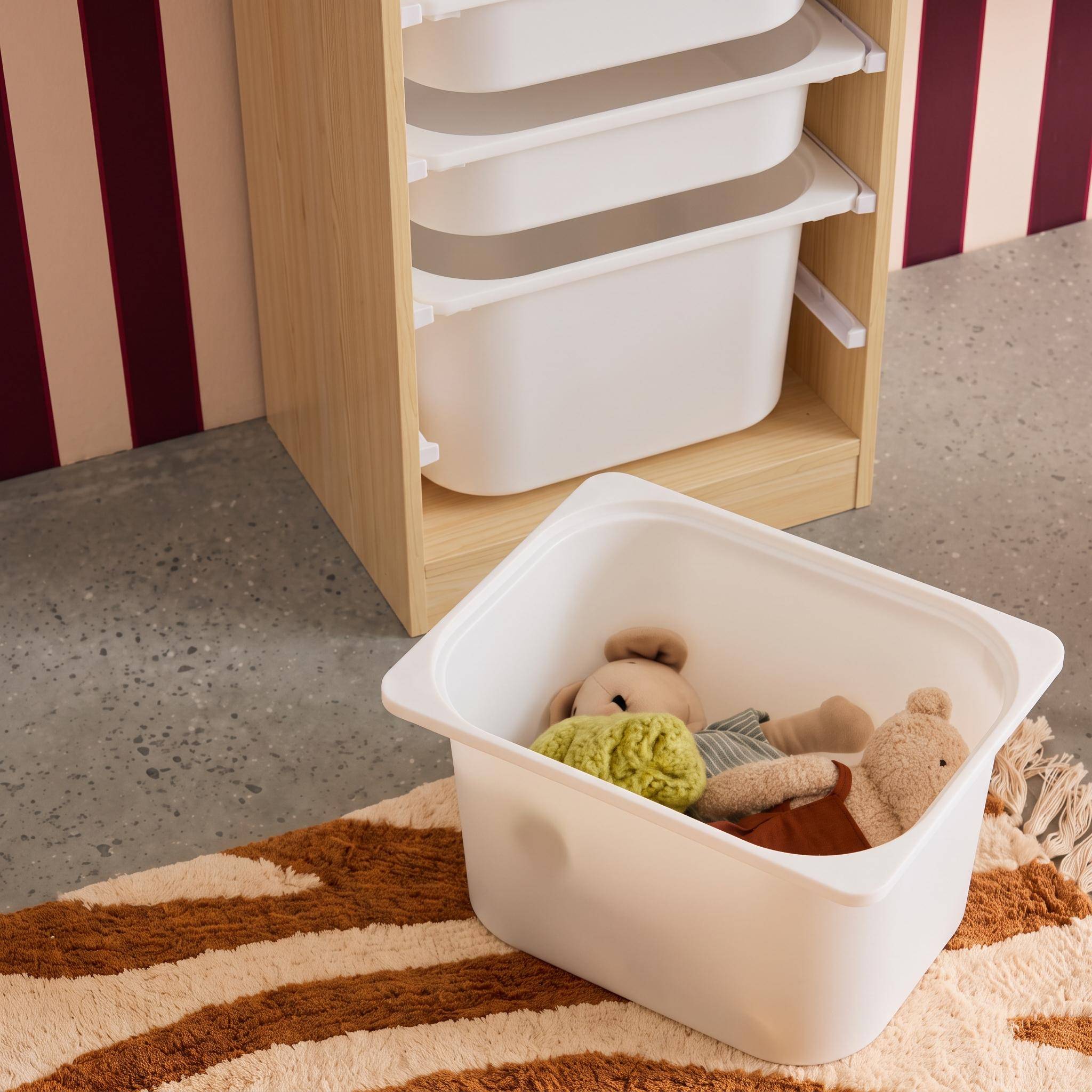 Mobile contenitore per bambini con 4 contenitori, Sora, Marrone naturale, 41.5x30x89 cm Photo4