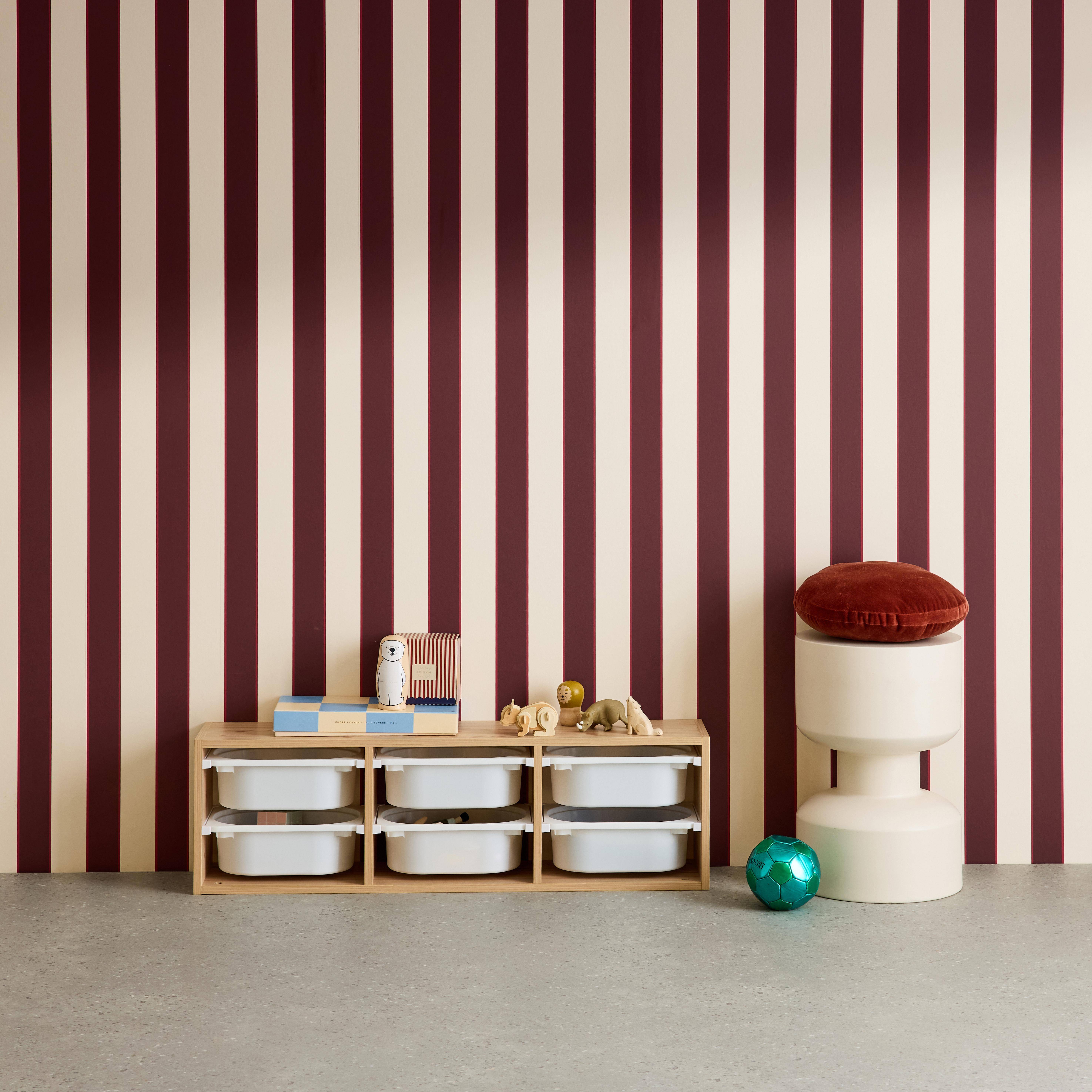 Unidad de almacenamiento para niños, 6 cubos, Sora, Natural, 97.5x21x29.4 cm,sweeek,Photo1