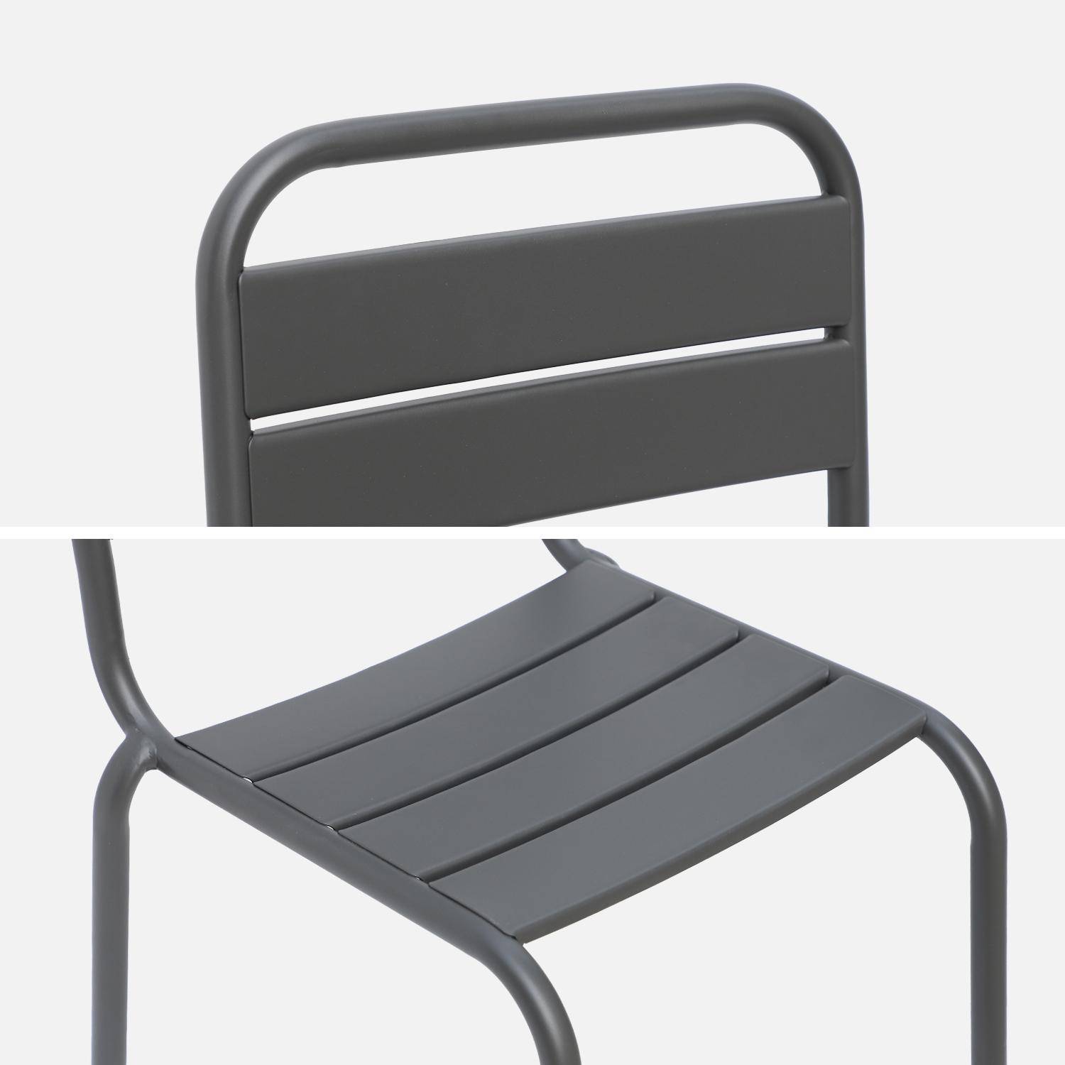 Set di 2 sedie in metallo per bambini, Kristoff, Antracite,sweeek,Photo5