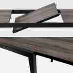 Table de jardin aluminium 160/240cm avec 8 chaises empilables aluminium et textilène Photo5