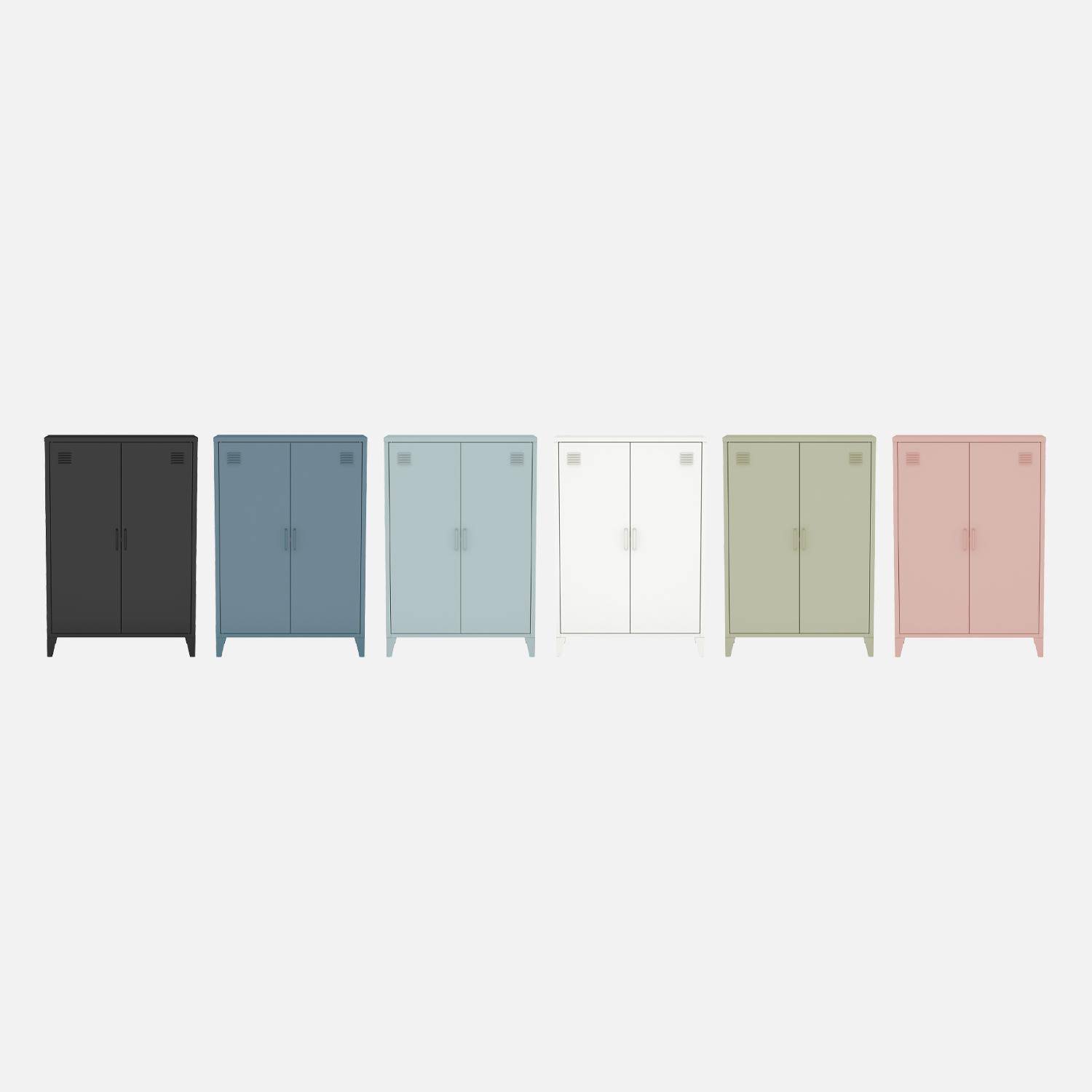 Metal sideboard with 1 shelf, Soho, Black, 75x33x110 cm Photo6