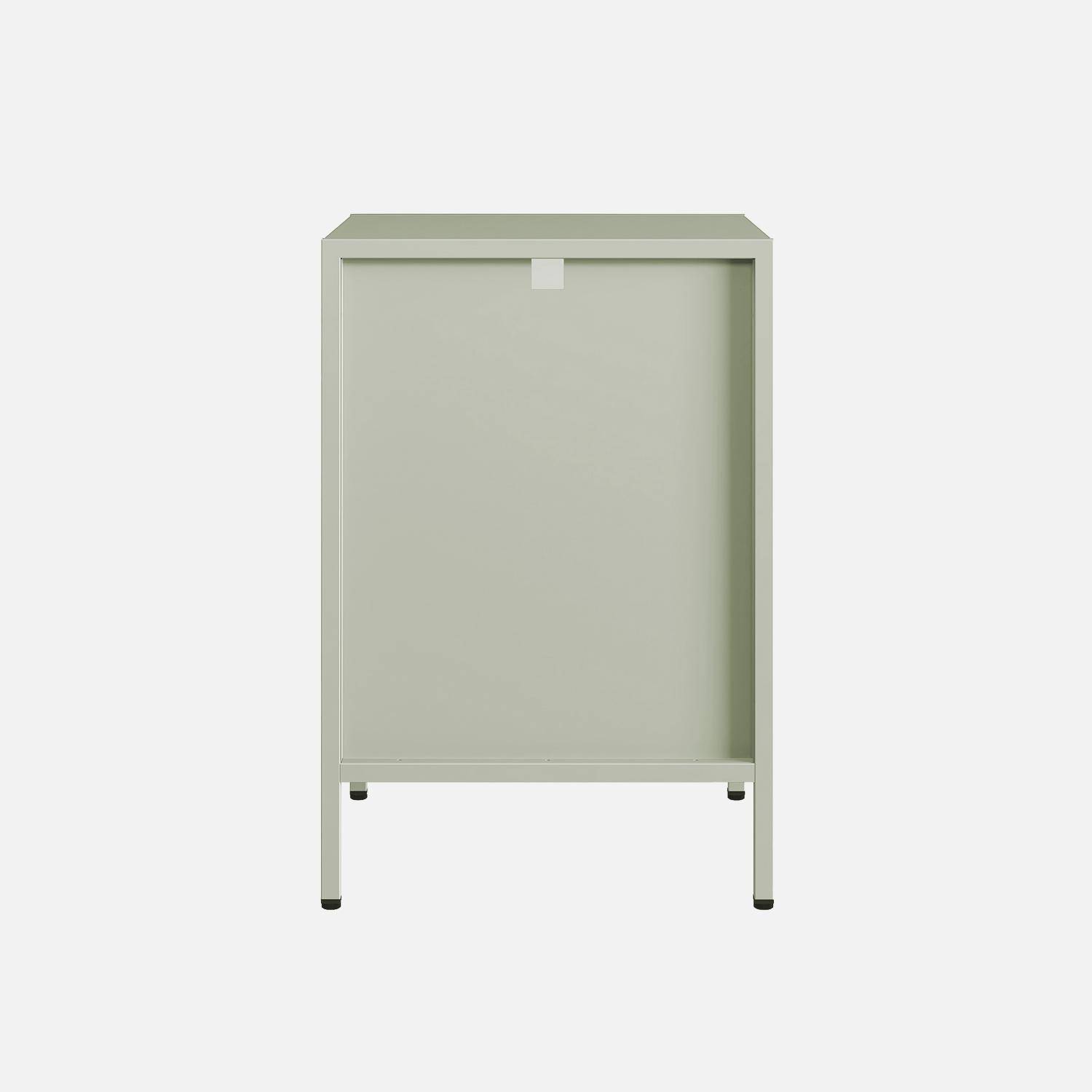 Mesita de noche moderno de metal , Soho, Verde, 35x35x52 cm,sweeek,Photo7