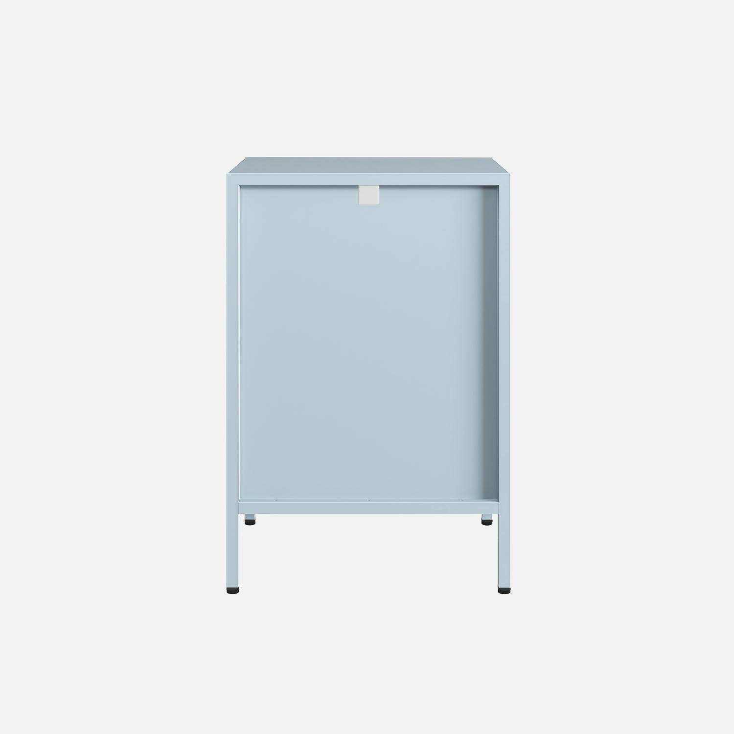 Table de chevet, table d'appoint en métal bleu clair chambre enfant  Photo5