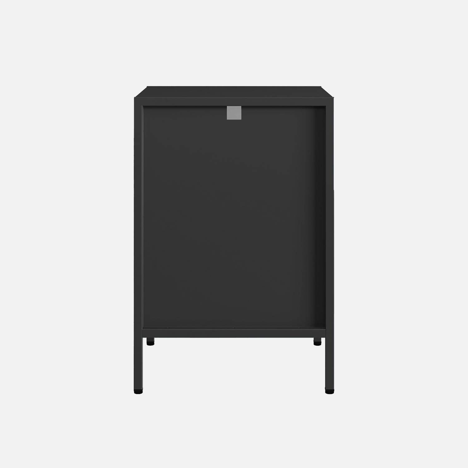 Table de chevet, table d'appoint en acier noir  Photo6