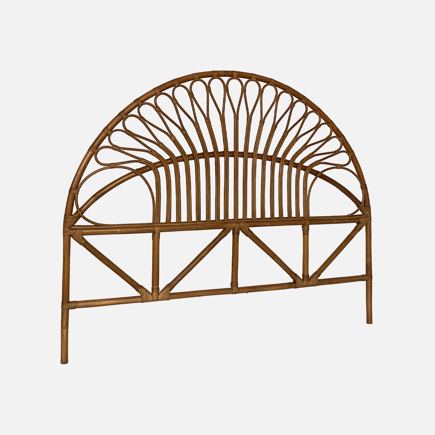 Kopfteil aus dunklem Rattan B 140 x T3 x H115cm - Malacca Photo2