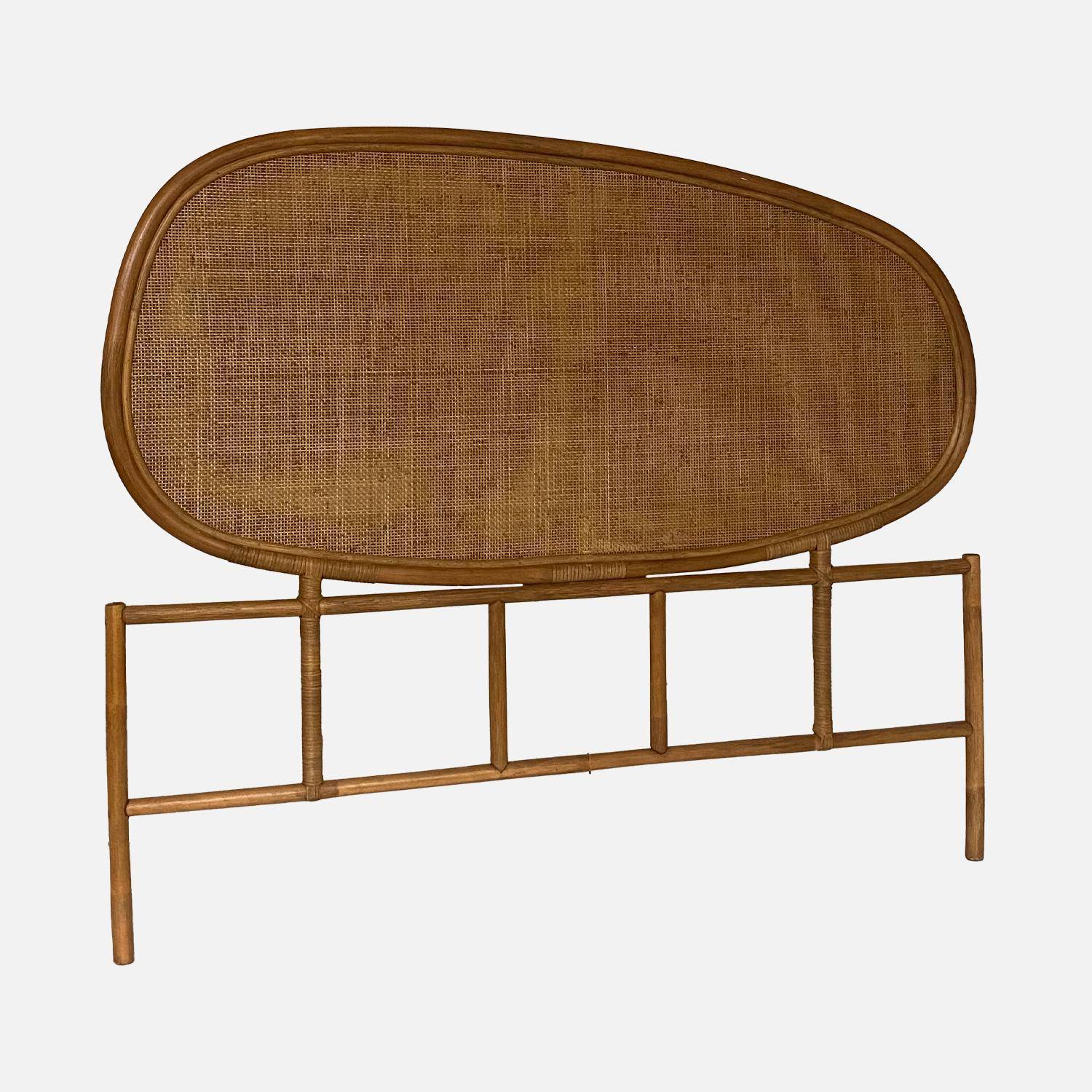 Dark rattan headboard, Samoa, 140x3x120 cm Photo3